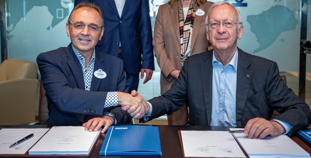 Meyer Werft to build four new ships joining the Disney Cruise Line fleet - Thomas Mazloum & Bernard Meyer  (Image at LateCruiseNews.com - August 2024)