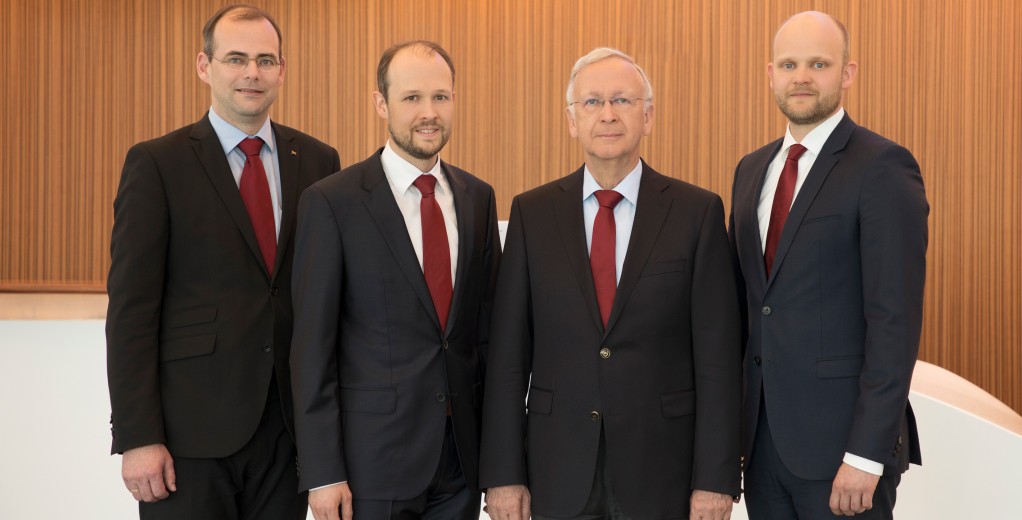 The Meyer Werft Managing Directors (left - right): Thomas Weigend, Dr. Jan Meyer, Bernard Meyer und Tim Meyer